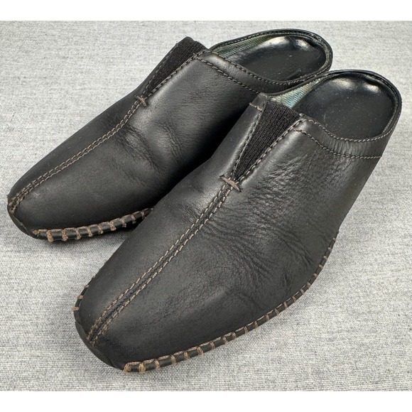 Timberland Comforia System Brown Leather‎ Mules Womens Size 7M - Picture 1 of 8